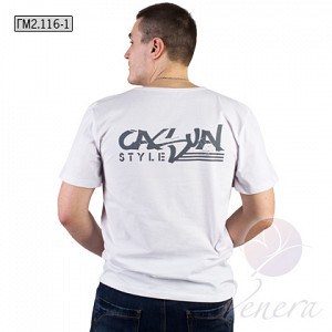 Футболка мужская Casual (белая) Футболка мужская Casual (белая)<br><br>Размер: 56