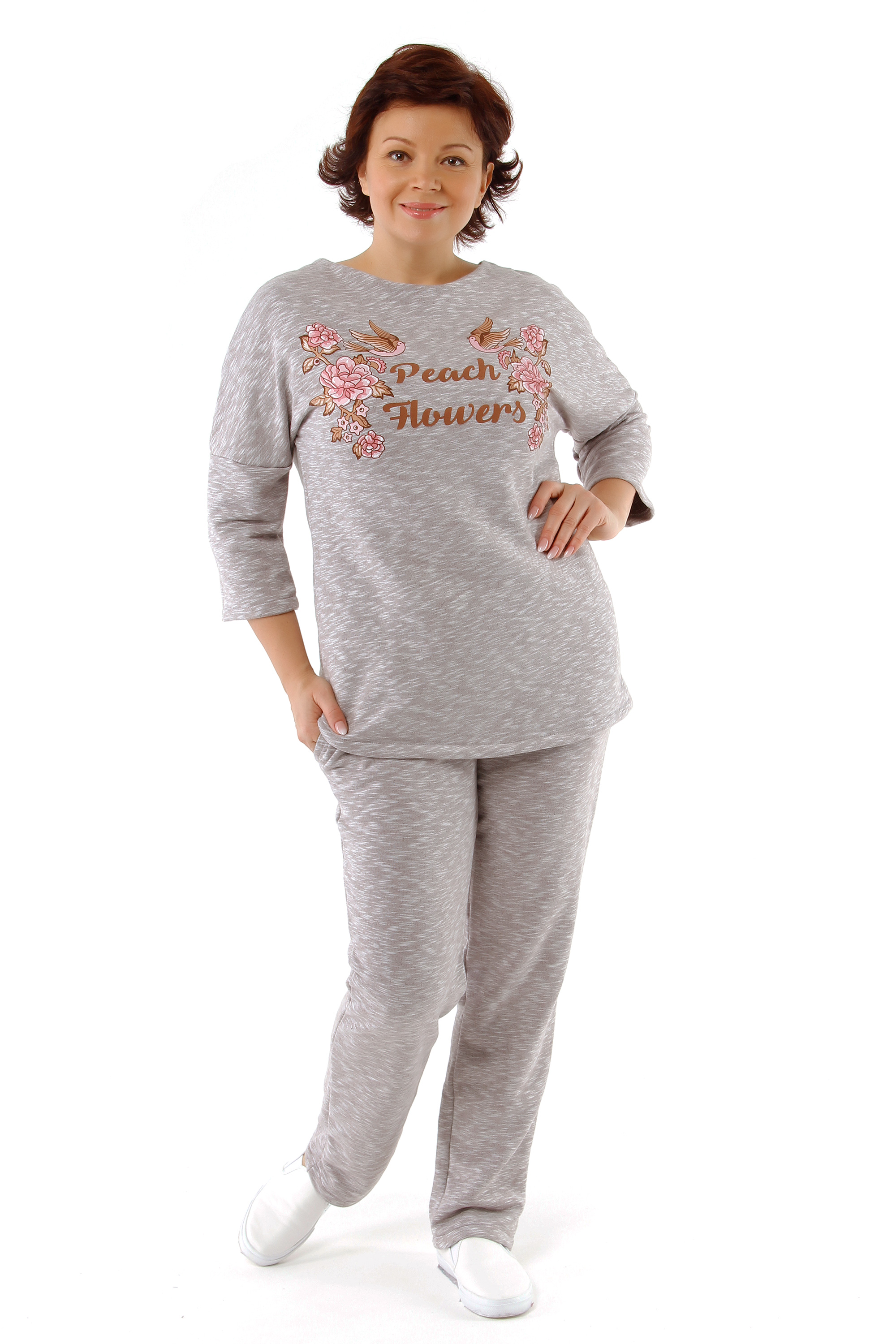 

Костюм женский "Цветок персика" туника и брюки