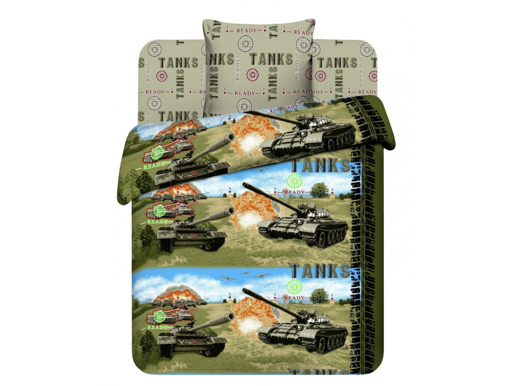 

Комплект постельного белья "Танки" из бязи 100% хлопок