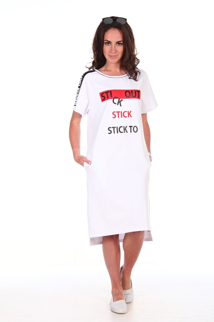 

Платье женское "Stick" с коротким рукавом