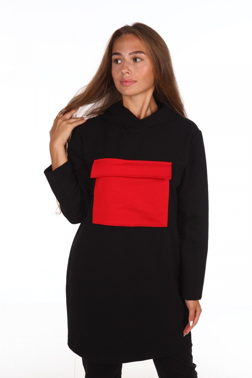 

Толстовка женская "Конверт" с капюшоном