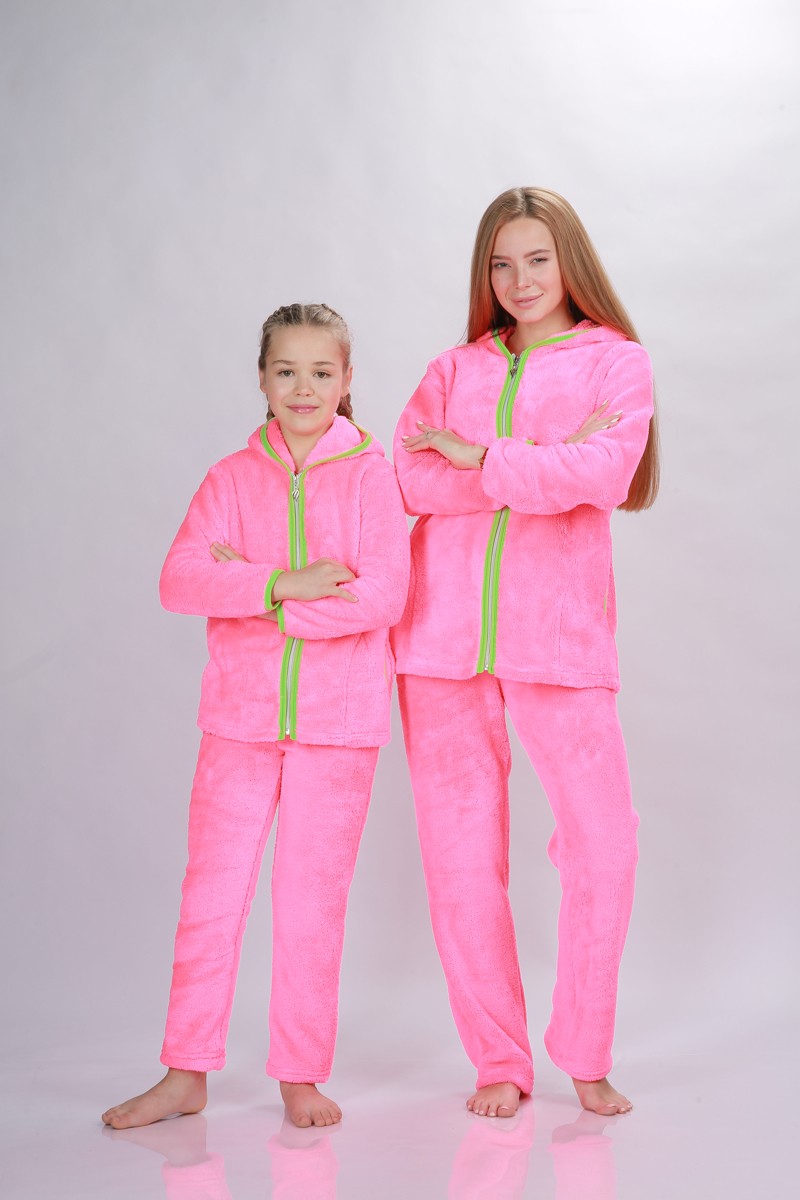 

Family Look Костюм Неон женский+детский розовый