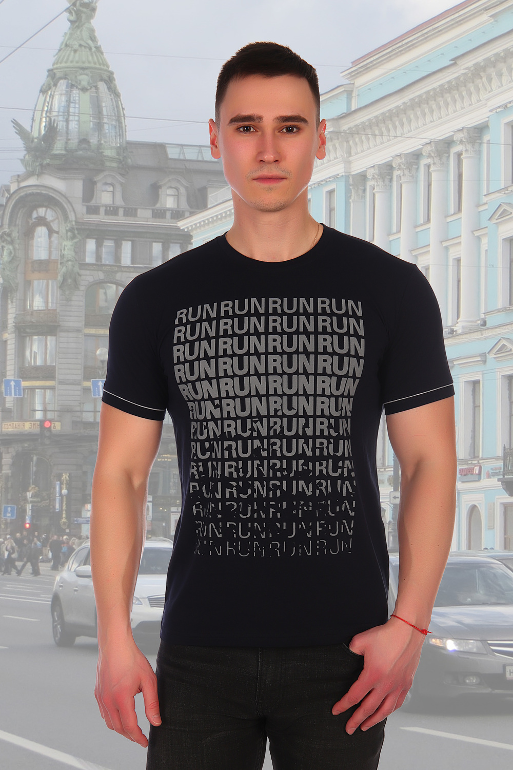 

Футболка мужская "Рун" с коротким рукавом