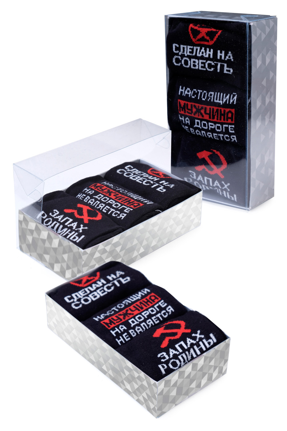 

Носки мужские "Родина" в упаковке, 3 пары