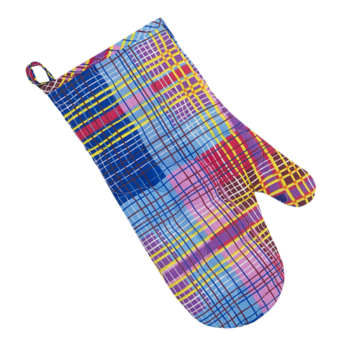 

Рукавичка-прихватка "Дачный пикник" из бязи