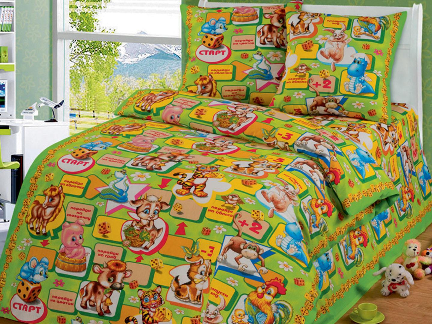 Комплект детского постельного белья "Игра"
