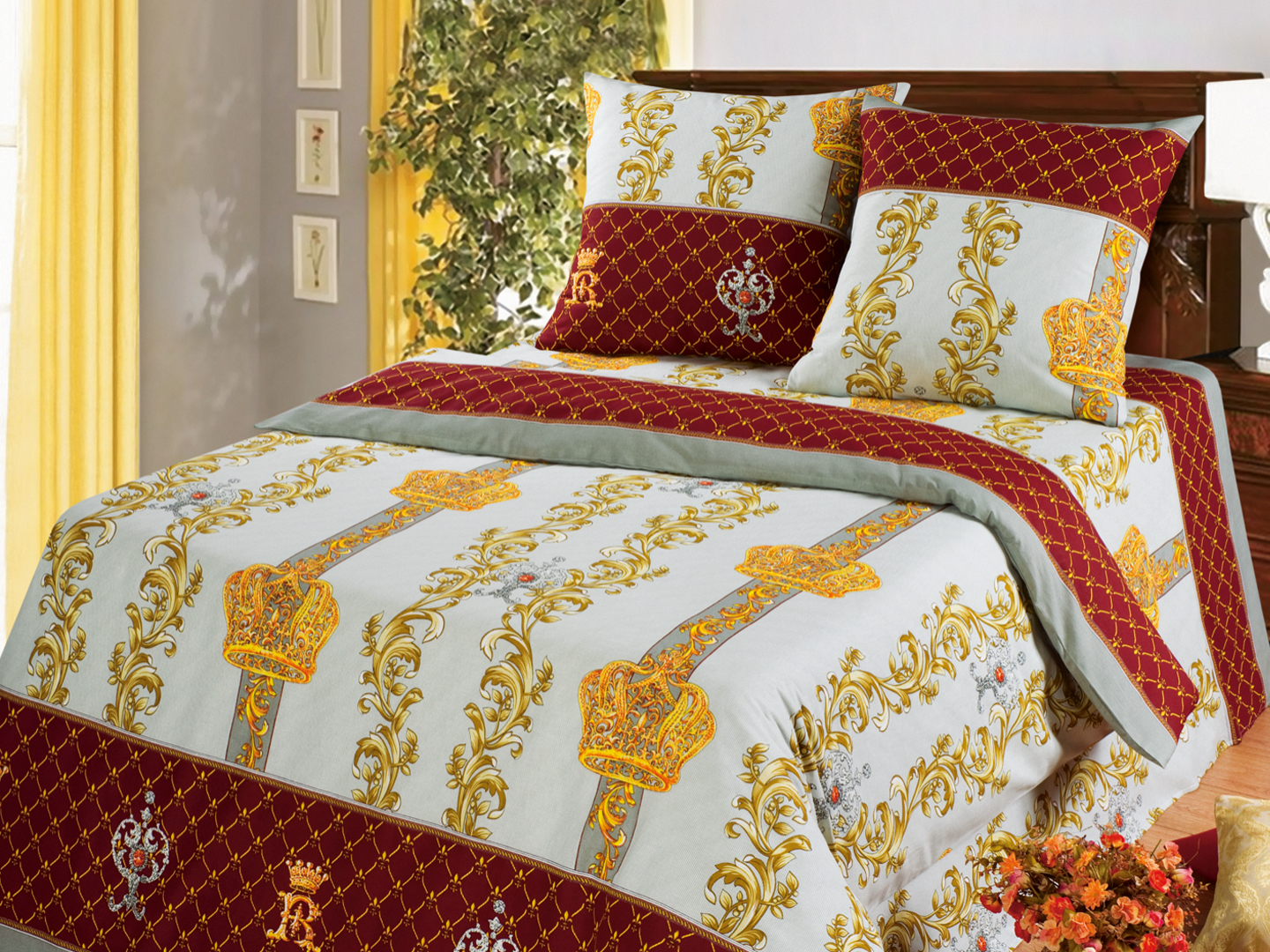 "Королевская постель" - комплект постельного белья из бязи
