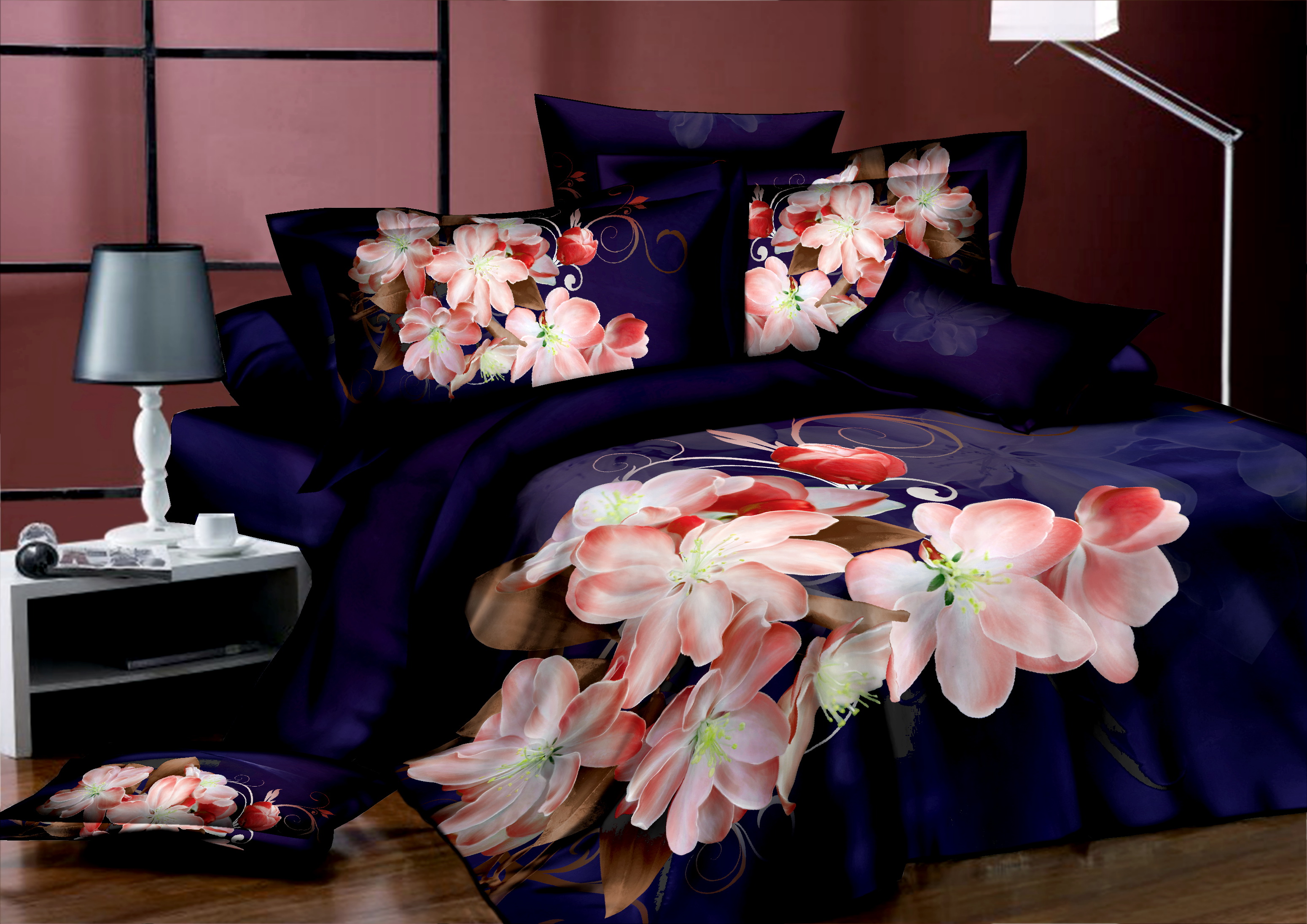 Комплект постельного белья "Цветение" из сатина