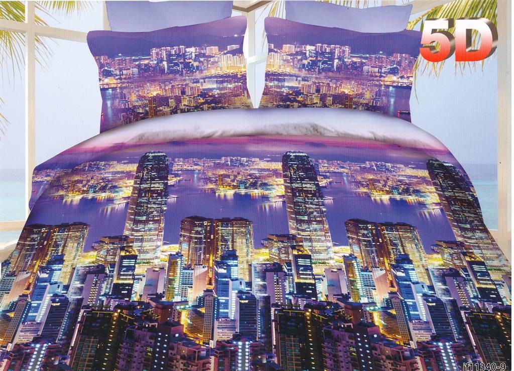 Комплект постельного белья "Мегаполис" из полисатина