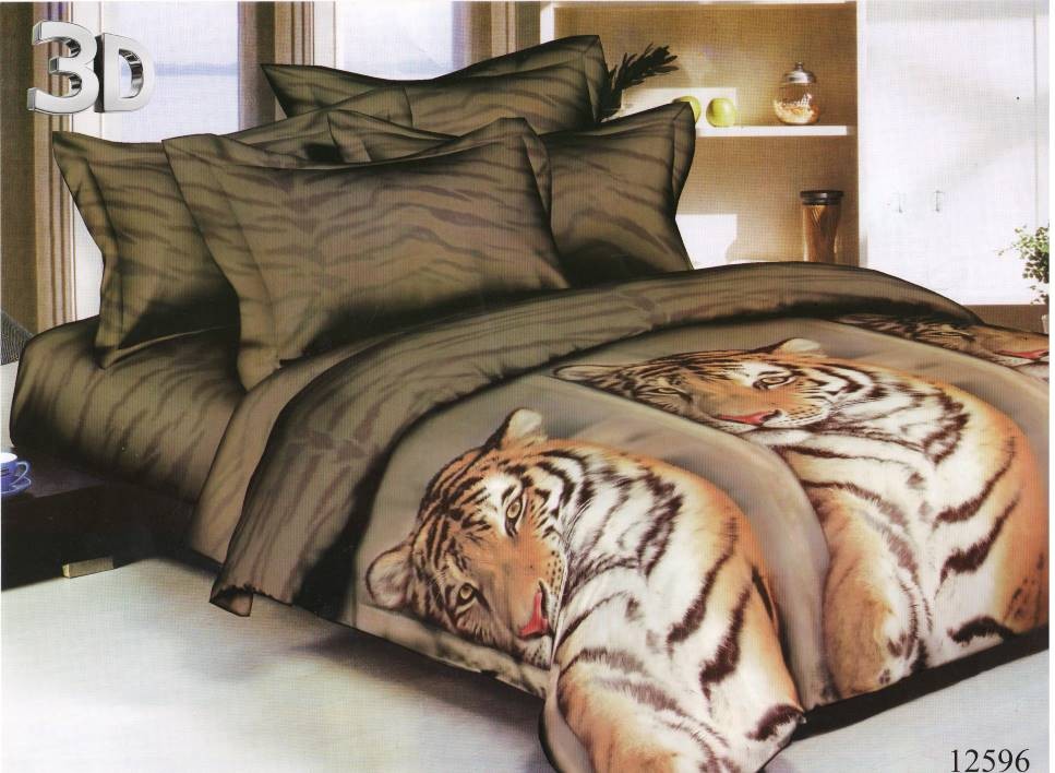 Комплект постельного белья "Взгляд хищника" из полисатина