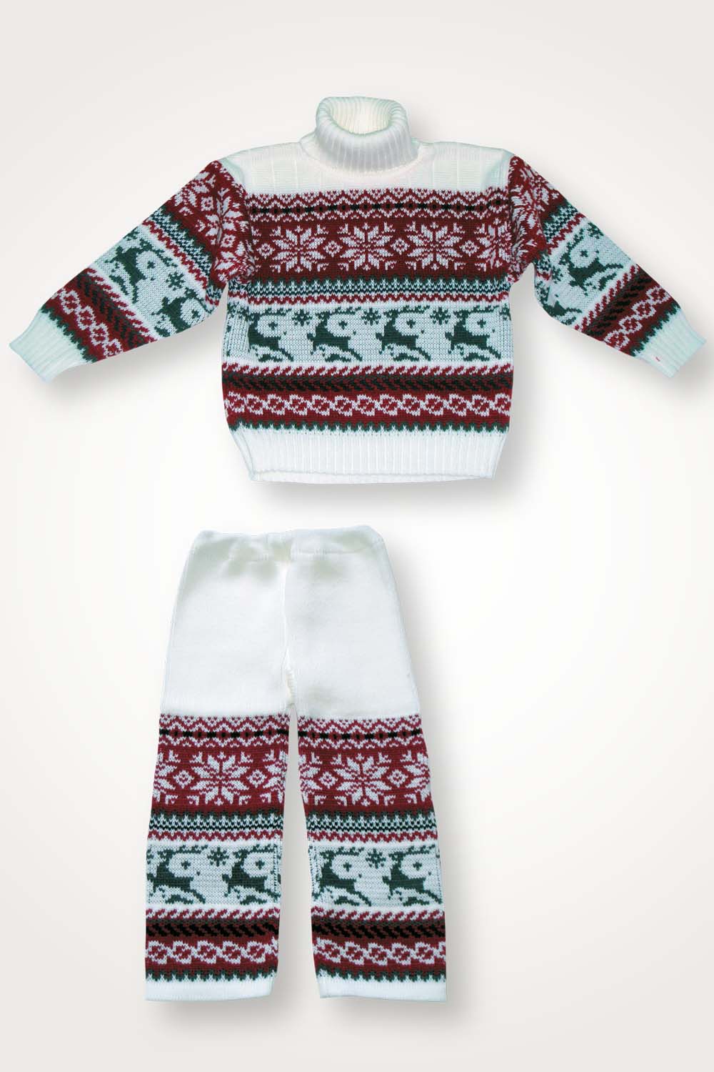 Костюм детский шерстяной "Аляска светлый" кофта+штаны