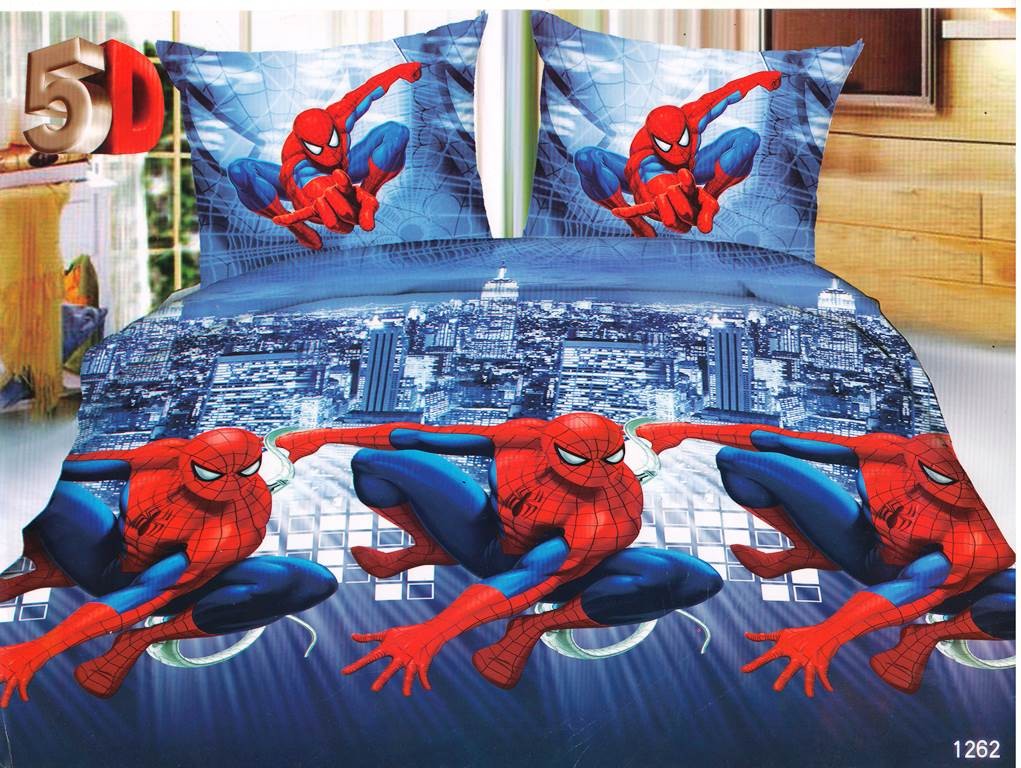 Комплект постельного белья "Совершенный Человек-Паук" из полисатина