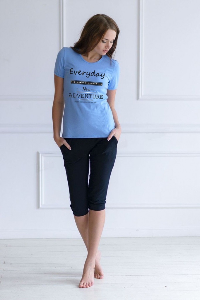 Комплект женский "Everyday" футболка и бриджи