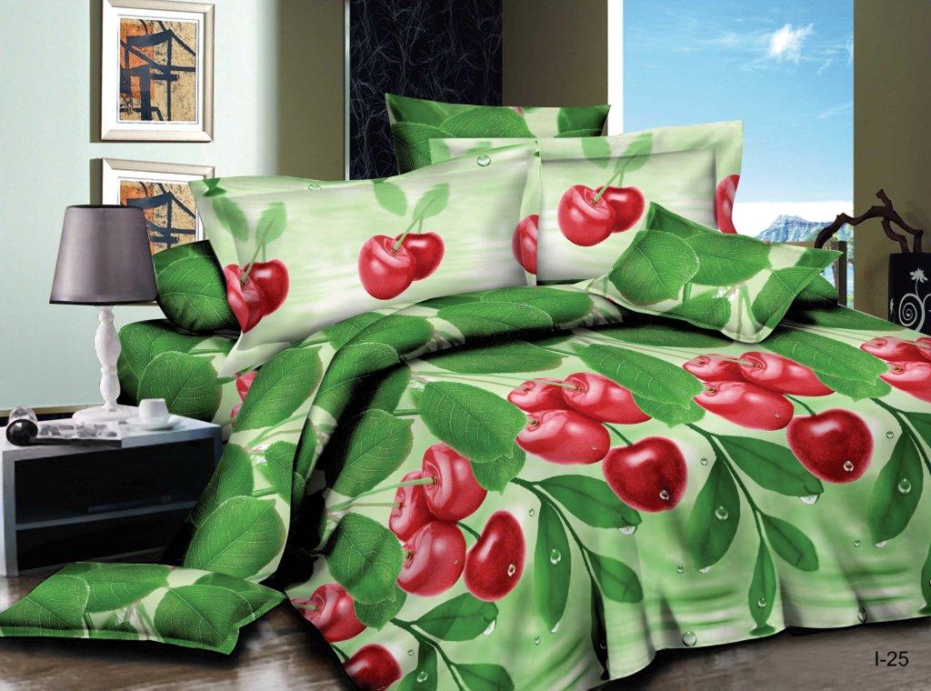 Комплект постельного белья из полисатина "Спелая вишня"