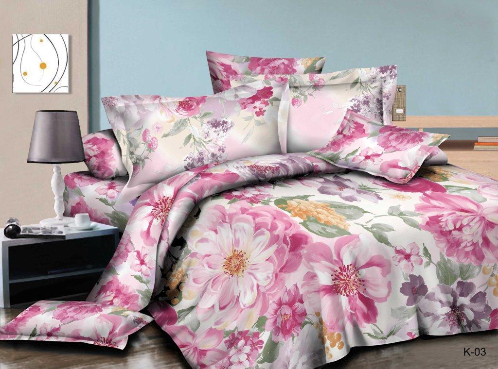Комплект постельного белья из полисатина "Цветущий сад"
