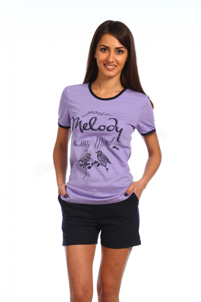 Комплект женский "Melody" футболка и шорты