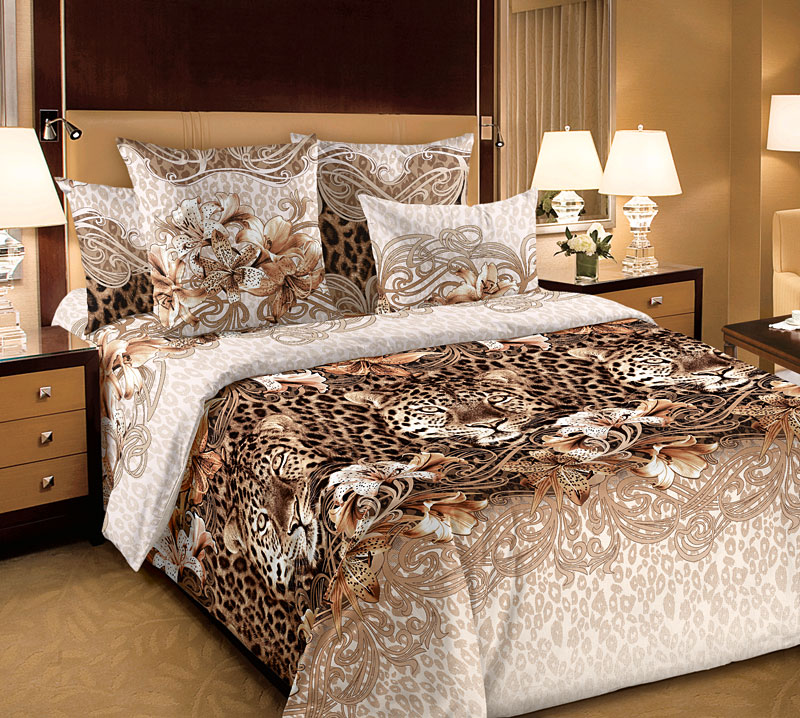 Комплект постельного белья "Леопард 1" из бязи