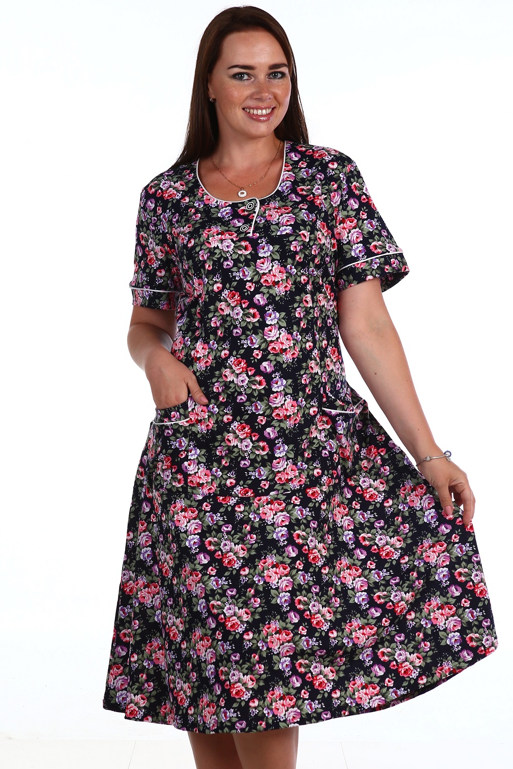 Платье женское "Летний цвет" с карманами