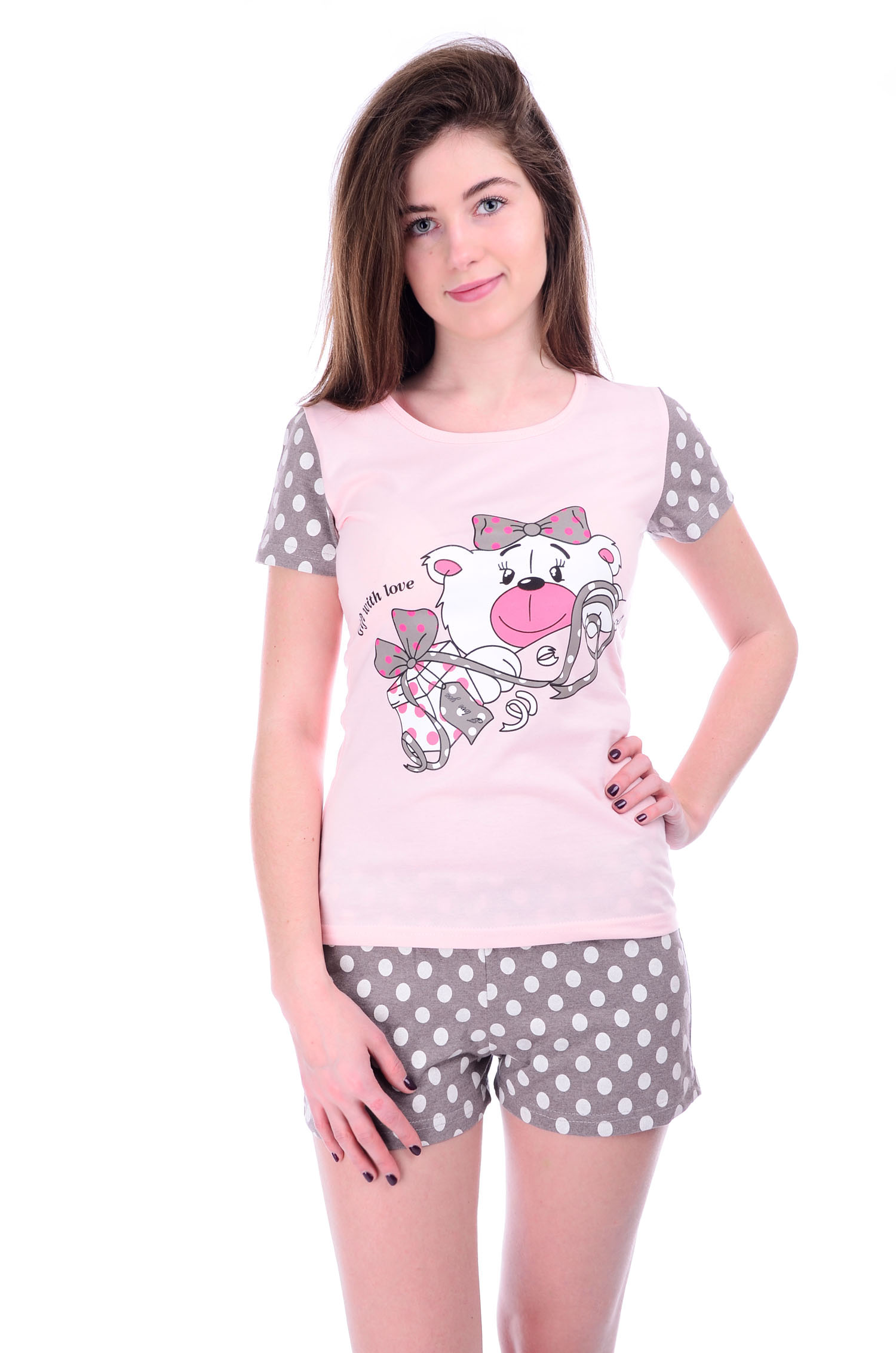 Пижама женская "Сюрприз" футболка и шорты