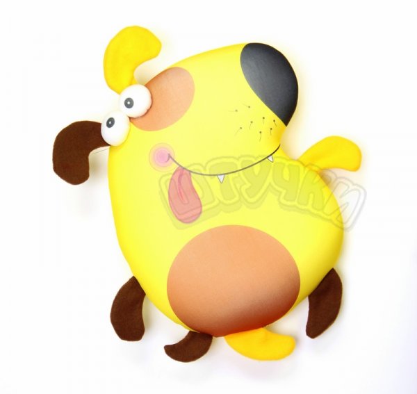 Антистрессовая игрушка-подушка  собака "Пучеглазы"
