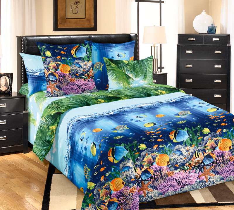 Комплект постельного белья "Подводный мир"