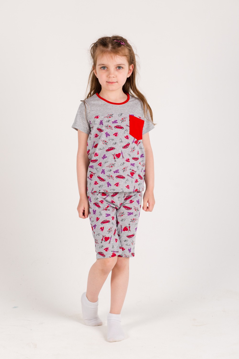Пижама подростковая для девочки "Злата 2" футболка и шорты
