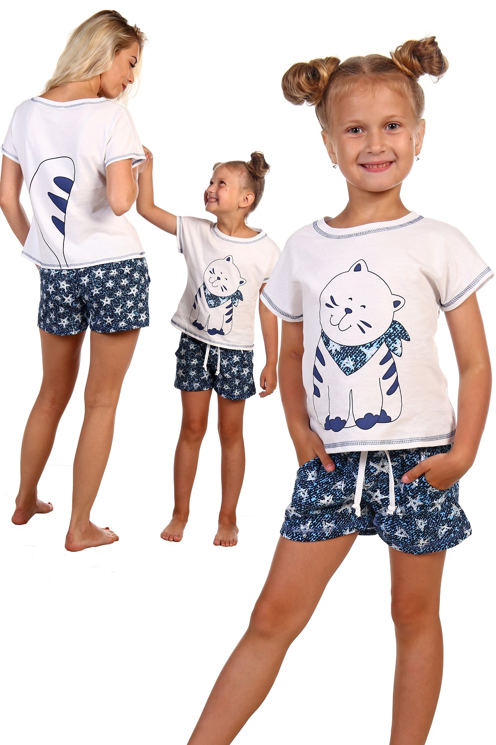 Костюм детский для девочек "Шпион" футболка и шорты