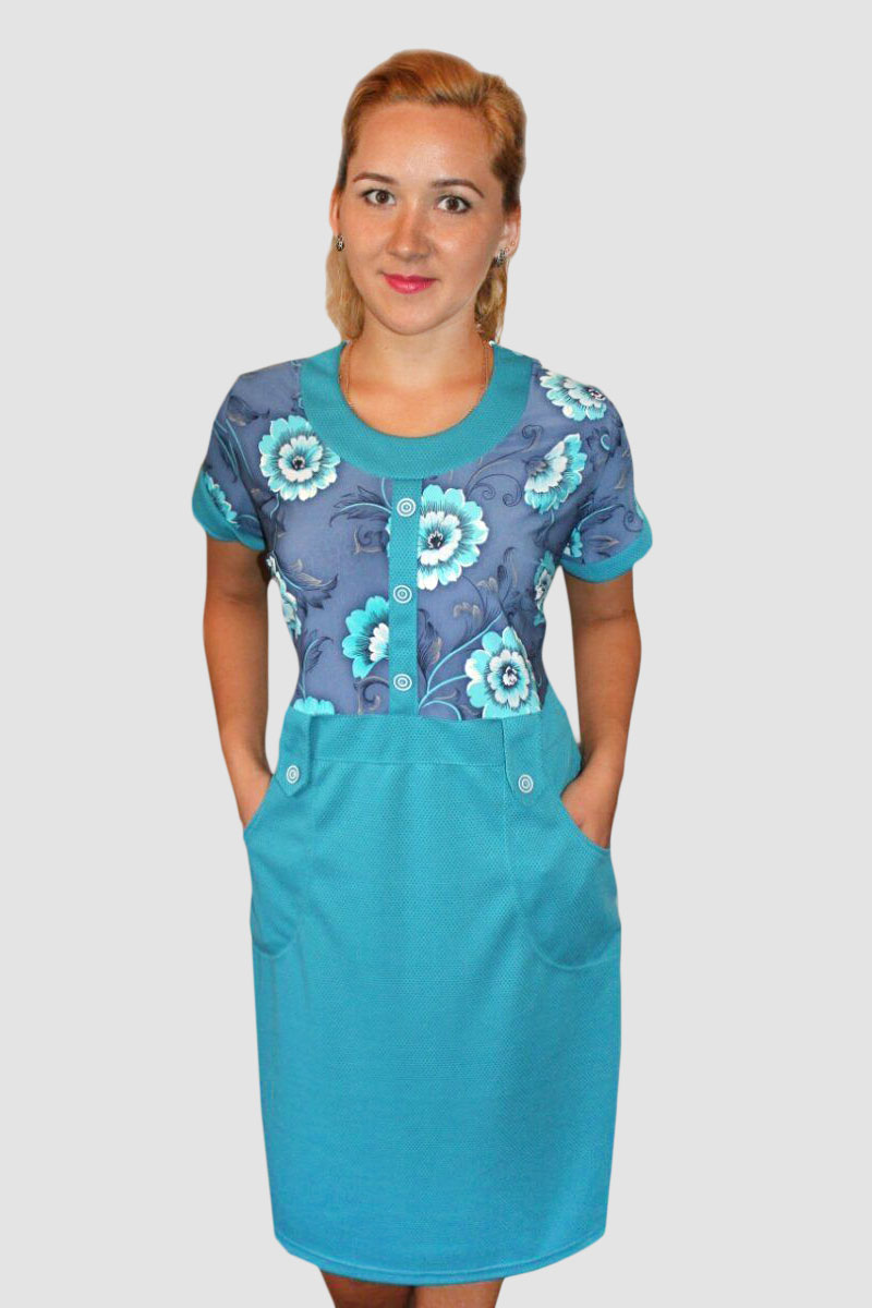 Платье женское "Ханна" голубое
