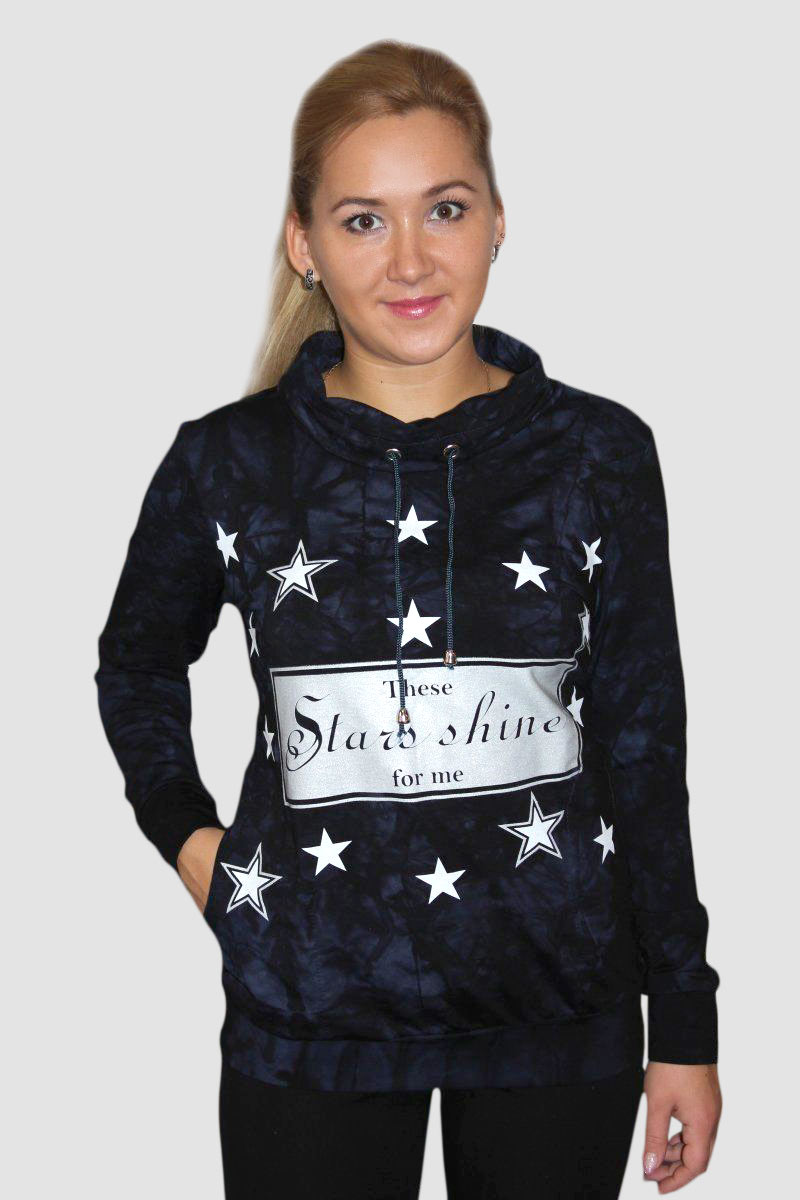 Толстовка женская "Star Shine" с карманами