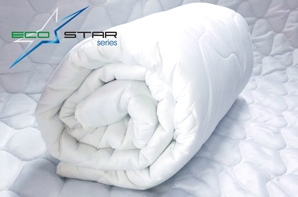 Одеяло "EcoStar" лебяжий пух-амикор 70% на 30% в микрофибре