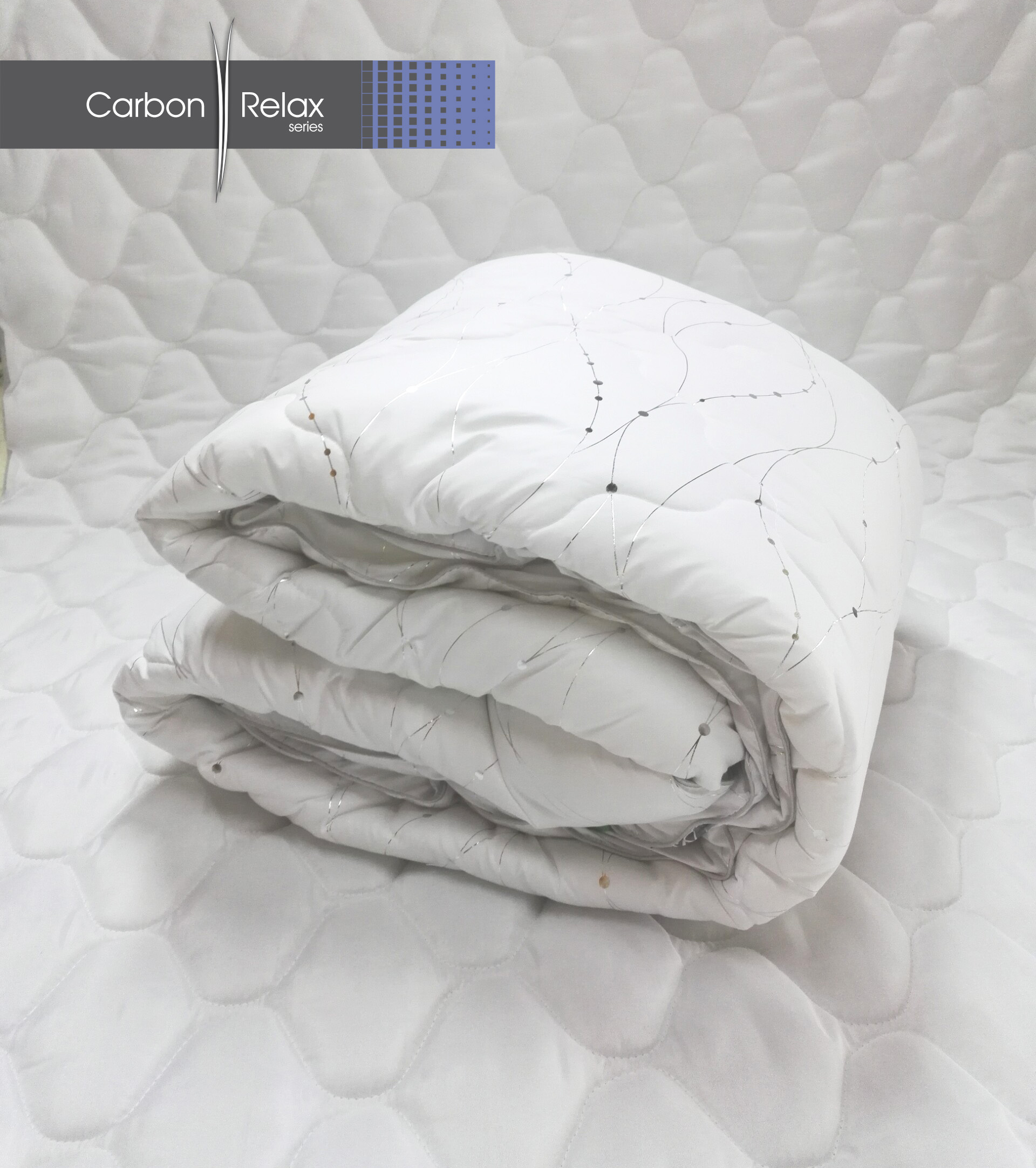 Одеяло "Carbon-Relax" с наполнителем AMICOR™ в хлопке (клетка)