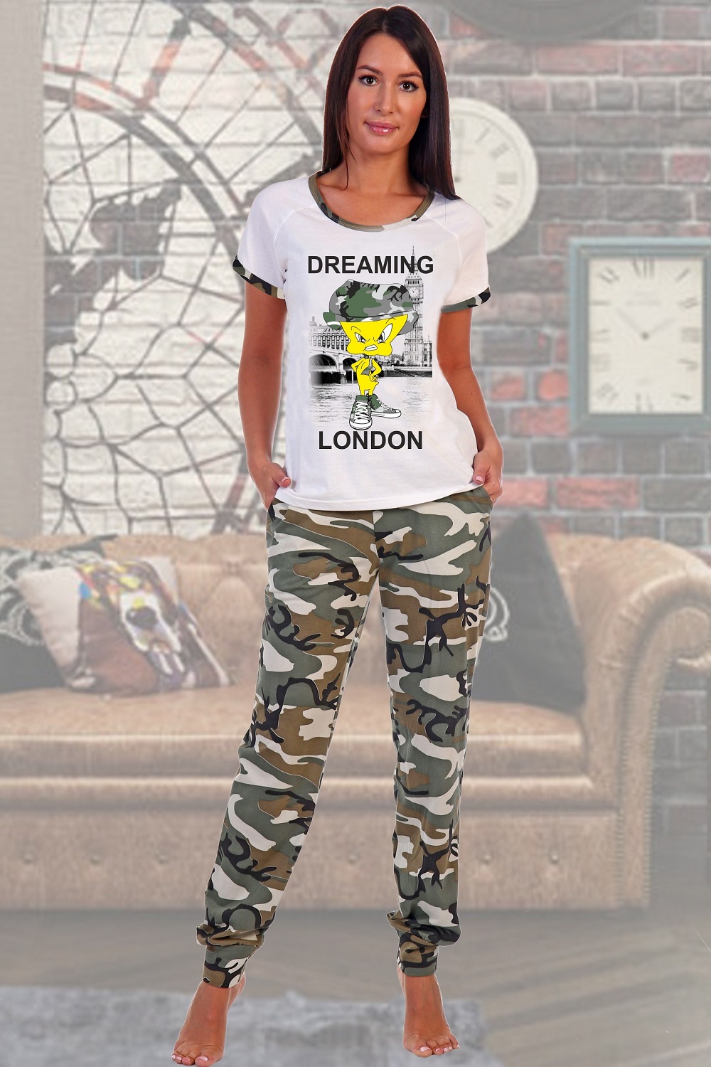 Костюм женский "Твитти" футболка и брюки