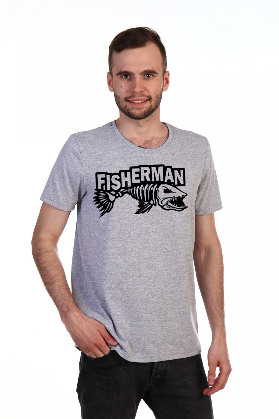 Футболка мужская "Fisherman" с коротким рукавом