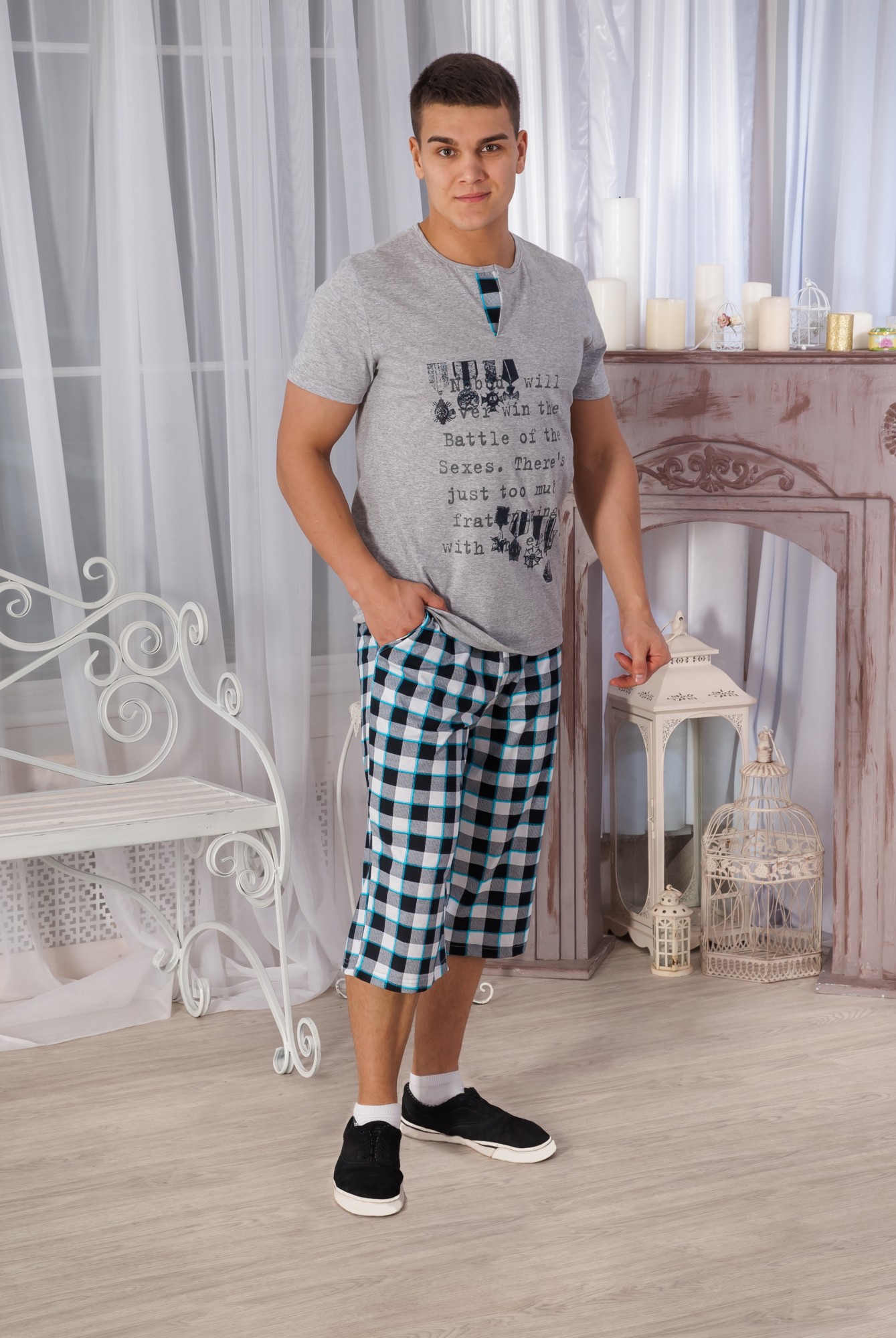 Костюм мужской "КМ-1" футболка + шорты