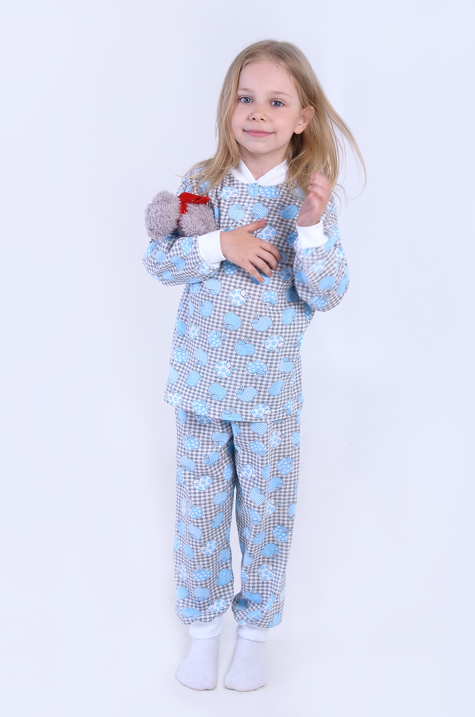 Пижама детская "Кнопка" лонгслив и брюки