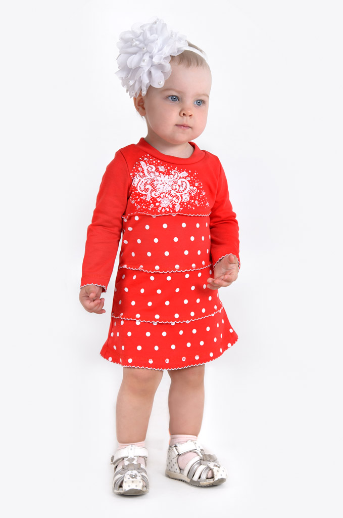 Платье детское "Марианна" с шелкографией