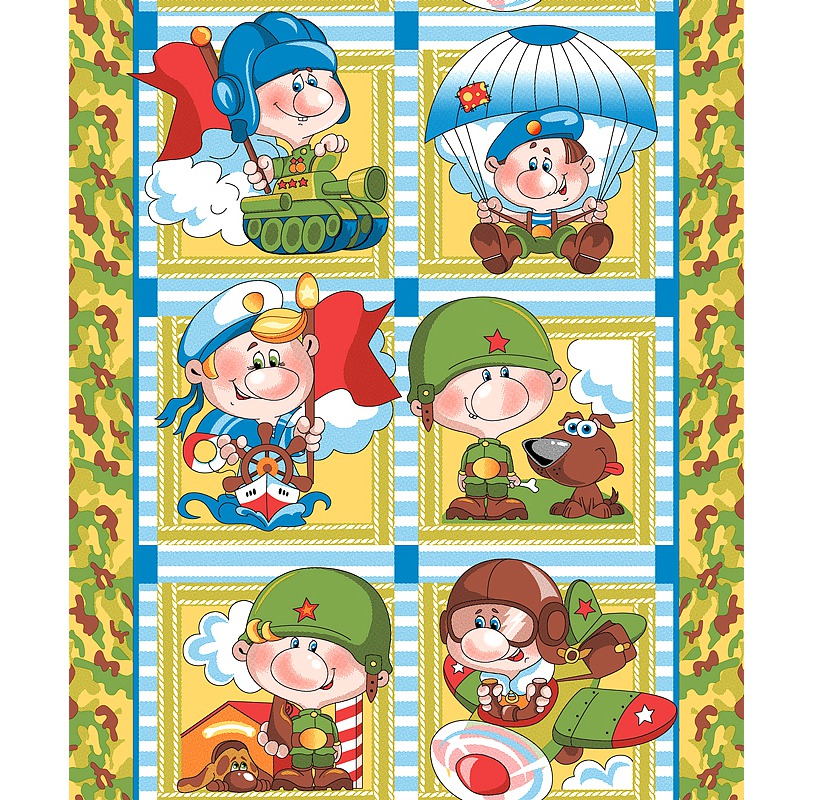 

Полотенце вафельное "Защитники"