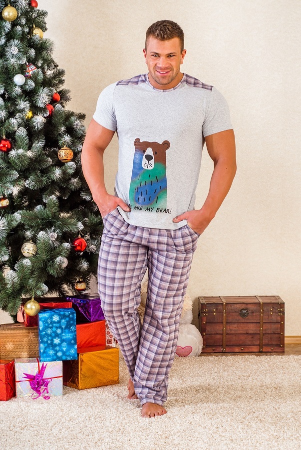 Костюм мужской "Медведь папа" футболка и брюки