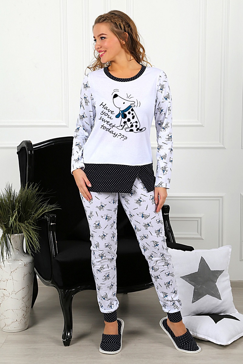 Пижама женская "Далматинец-2" футболка и брюки