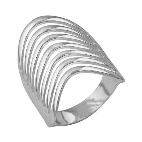 Кольцо женское "Патриция" с серебрением