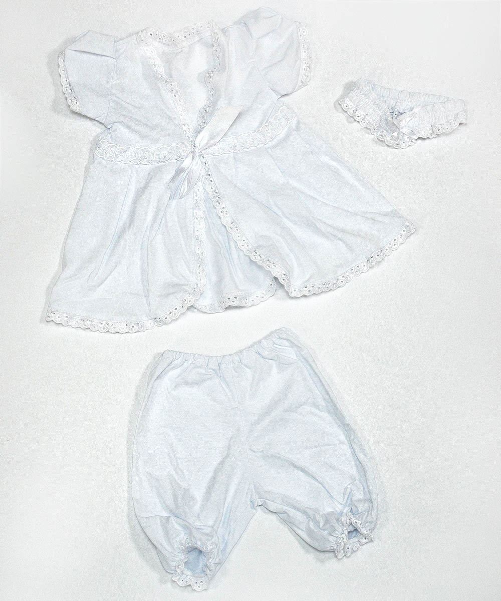 Крестильный набор для девочки "Таинство" распашонка, штаны и повязка