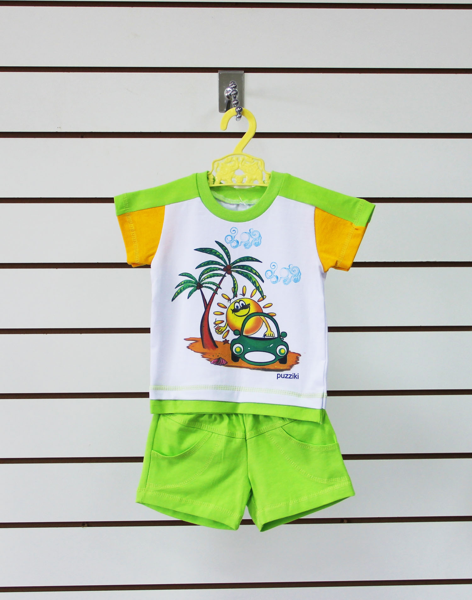 Комплект одежды детский"Солнышко-2" футболка рукав лампас и шорты