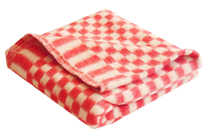 Одеяло байковое "Цветная клетка" 1,5-спальное