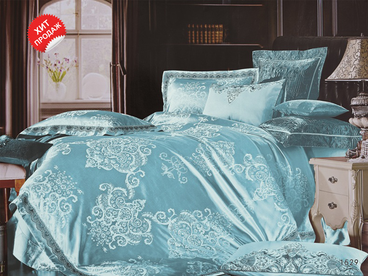Комплект постельного белья "Голубая лагуна" из сатина
