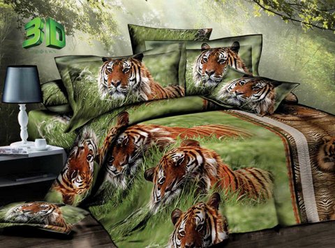 Комплект постельного белья "Уссурийский тигр" из поплина
