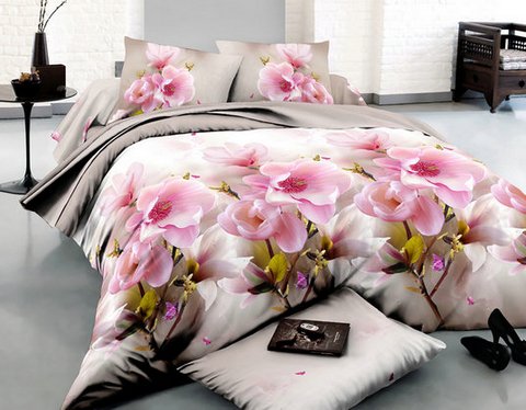 Комплект постельного белья "Цветущий рай" из поплина