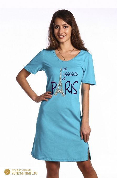 Туника женская "Париж" с коротким рукавом